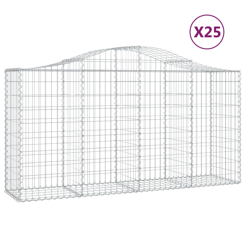 Cesti Gabbioni Ad Arco 25 Pz 200x50x100/120 Cm Ferro Zincato - Image 6