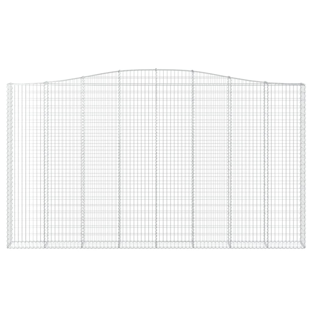 Cesto Gabbione Ad Arco 400x30x220/240 Cm Ferro Zincato
