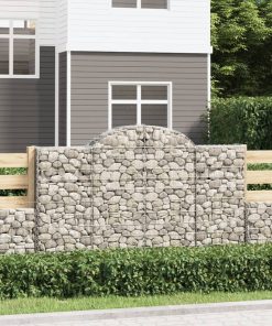 Cesti Gabbioni Ad Arco 13 Pz 200x50x120/140 Cm Ferro Zincato