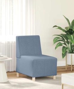 § Unità Di Divano Modulare Senza Braccioli § Blu 55 X 74 X 82 cm