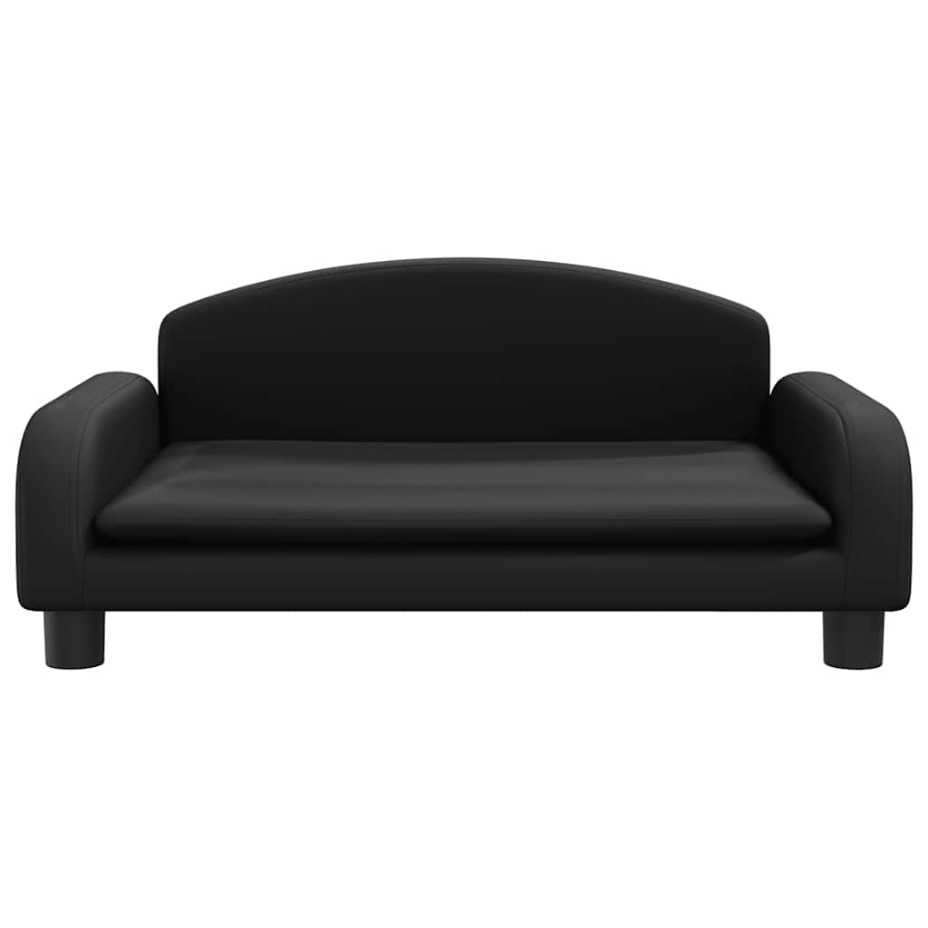 Lettino Per Cani Nero 70x45x30 Cm In Similpelle