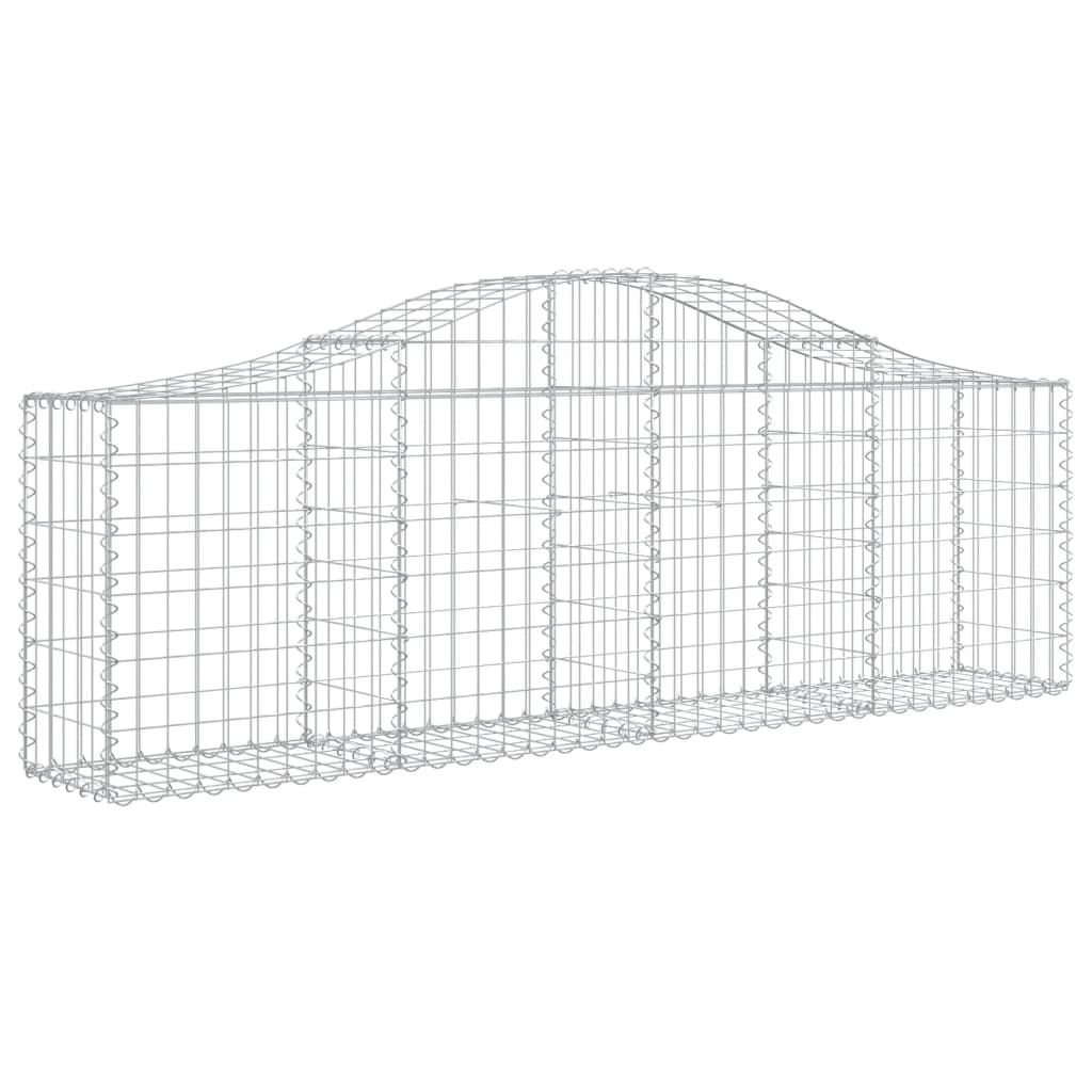 Cesti Gabbioni Ad Arco 5 Pz 200x30x60/80 Cm Ferro Zincato