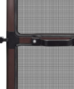 Zanzariera Con Cardini Per Porte Marrone 100 X 215 cm