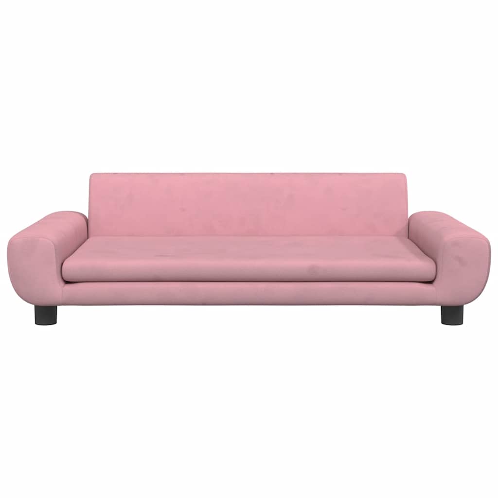 Lettino Per Cani Rosa 100x54x33 Cm In Velluto