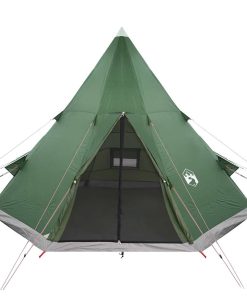 Tenda Da Campeggio Tipi Per 4 Persone Verde Impermeabile