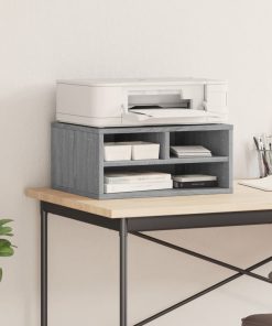 Supporto Stampante Grigio Sonoma 49x40x22,5cm Legno Multistrato