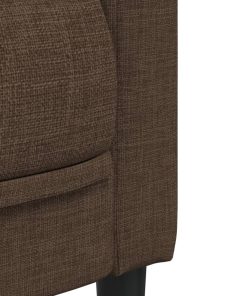 Set Di Divani 3 Pz Marrone In Tessuto