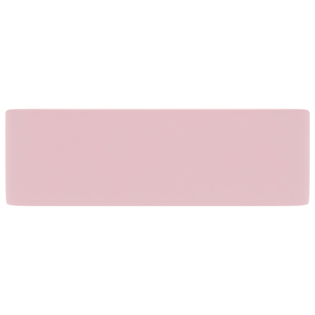 Lavandino Luxury Rosa Opaco 41x30x12 Cm In Ceramica - Image 2