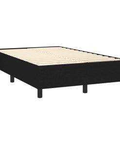 Giroletto A Molle Con Materasso Nero 120x200 Cm In Tessuto