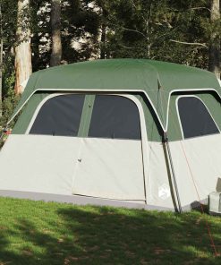 Tenda Familiare Cabina Per 6 Persone Verde Impermeabile