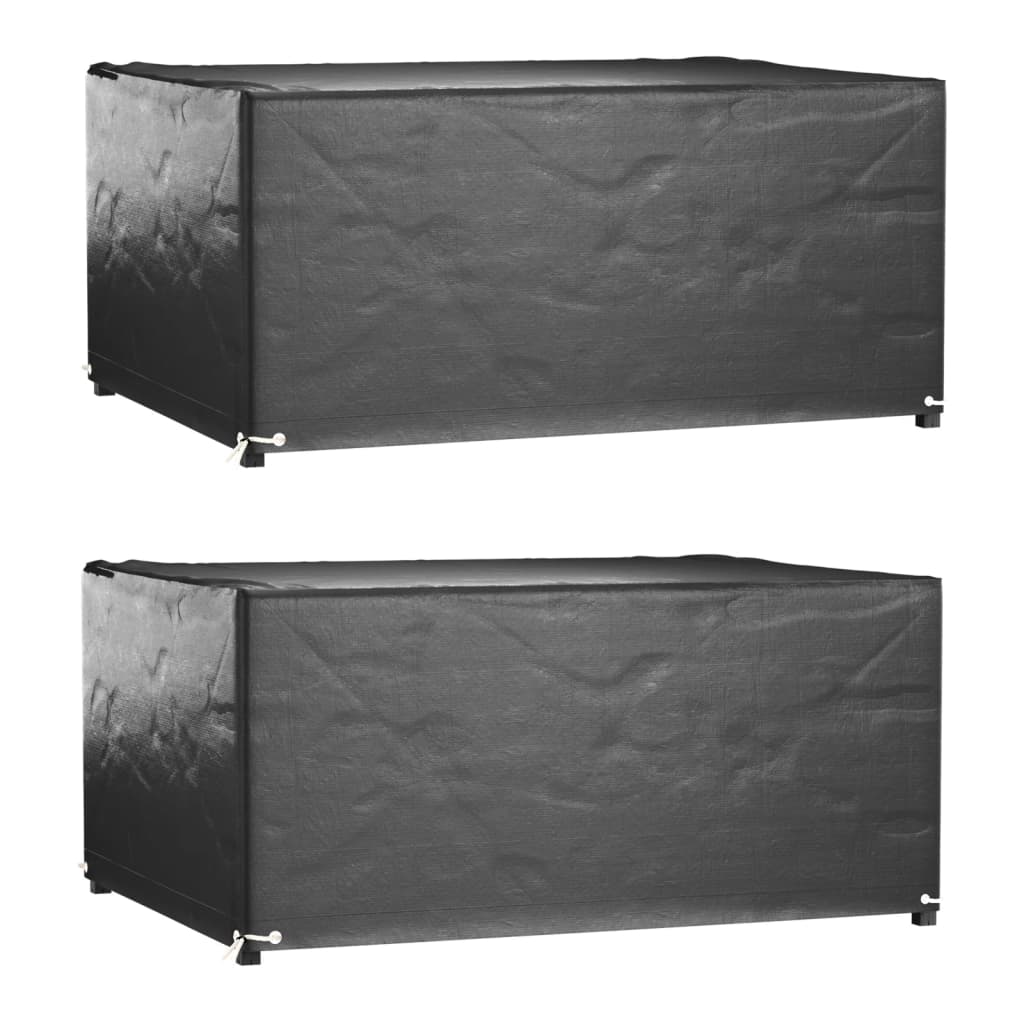 Copri Mobili Giardino 2pz 8 Occhielli 160x120x75cm Rettangolare - Image 5