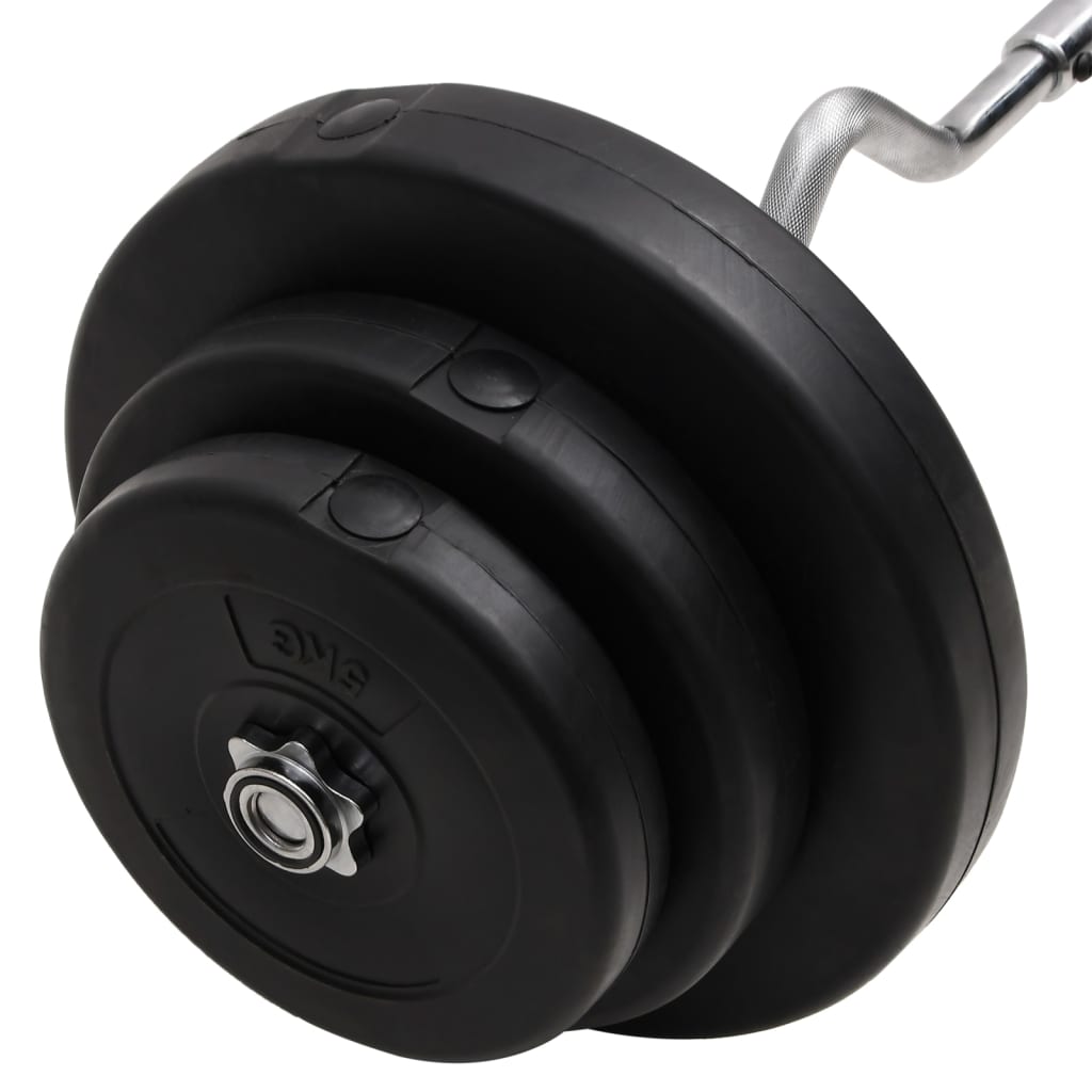 Bilanciere Curvo Con Dischi 60 kg