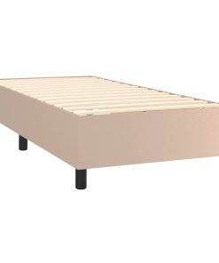 Giroletto Molle Materasso E Led Cappuccino 100x200cm Similpelle
