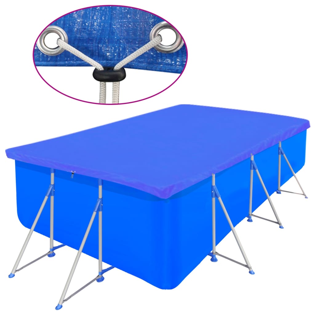 Coperture Per Piscina 2 Pz Pe Rettangolari 90 G/mq 540x270 cm - Image 2