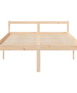 Letto Per Anziani 140x190 Cm In Legno Massello Di Pino