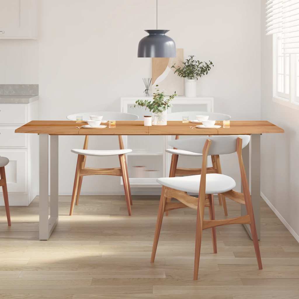 Tavolo Da Pranzo 180x90x76 Cm In Legno Massello Di Acacia