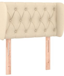 Testiera Ad Orecchio Crema 83 X 23 X 78/88 Cm In Tessuto