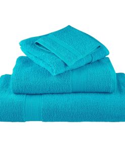 Asciugamani Da Bagno Solund 10 Pz Verdi 100x150cm 600 G/m²