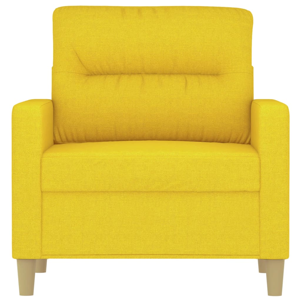 Poltrona Giallo Chiaro 60 Cm In Tessuto - Image 3