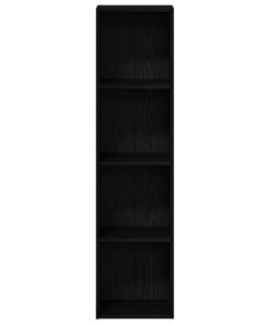 § Armadio Per Libri § Rovere Nero 36 X 30 X 143 cm
