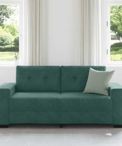 Divano Divanetto Verde Scuro 140 Cm In Velluto