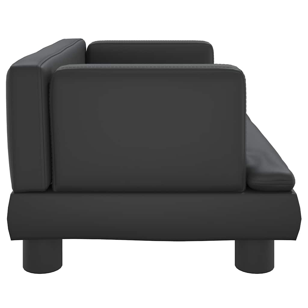 Lettino Per Cani Nero 60x40x30 Cm In Similpelle
