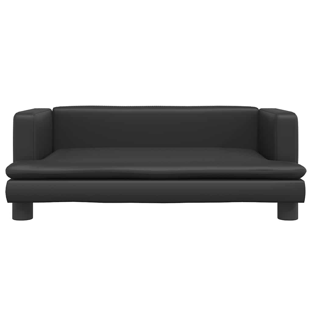 Lettino Per Cani Nero 80x45x30 Cm In Similpelle