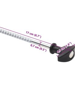 Picchetti Per Tenda 24 Pz 17 Cm Ø7 Mm In Acciaio Zincato