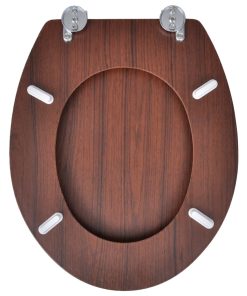 Tavolette Wc Con Coperchi 2 Pz In Mdf Marroni