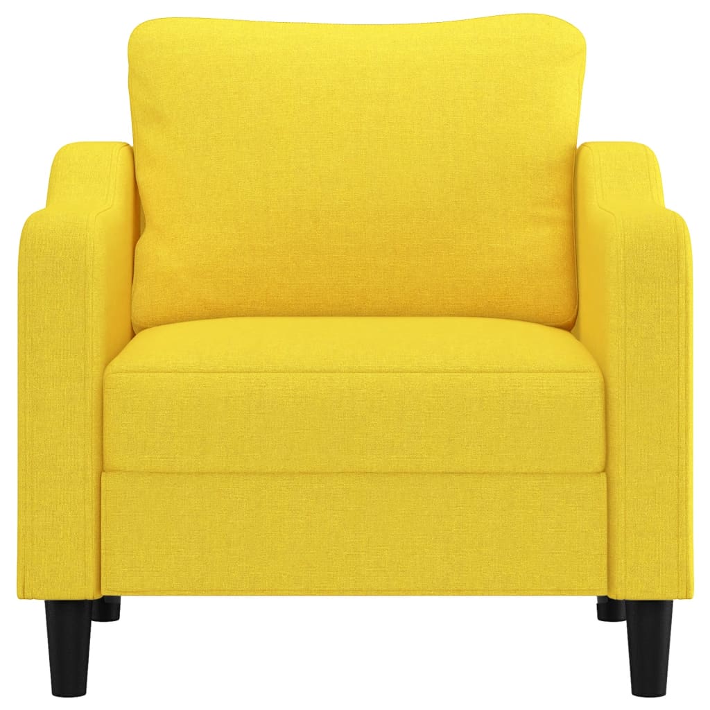 Poltrona Giallo Chiaro 60 Cm In Tessuto - Image 6