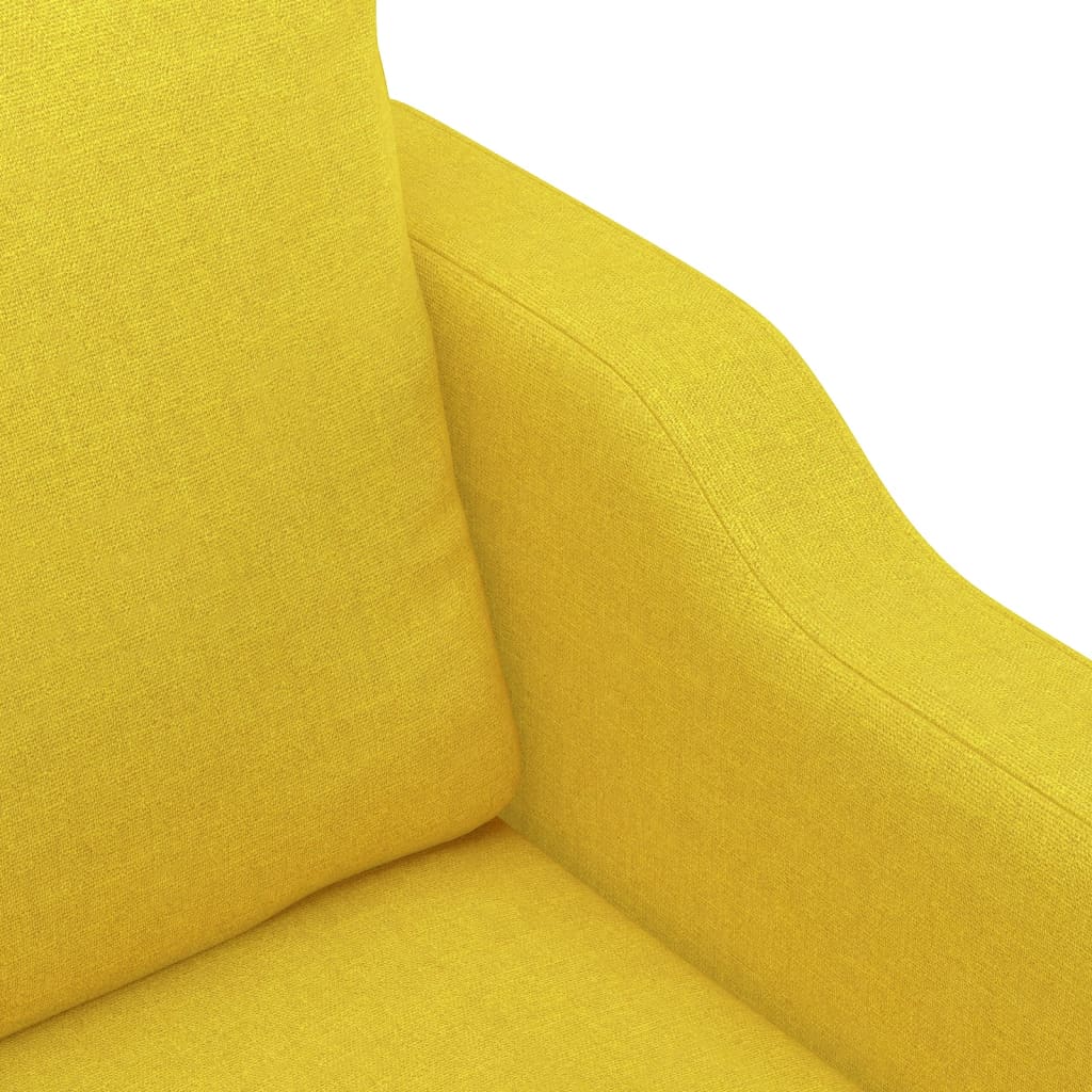Poltrona Giallo Chiaro 60 Cm In Tessuto - Image 5