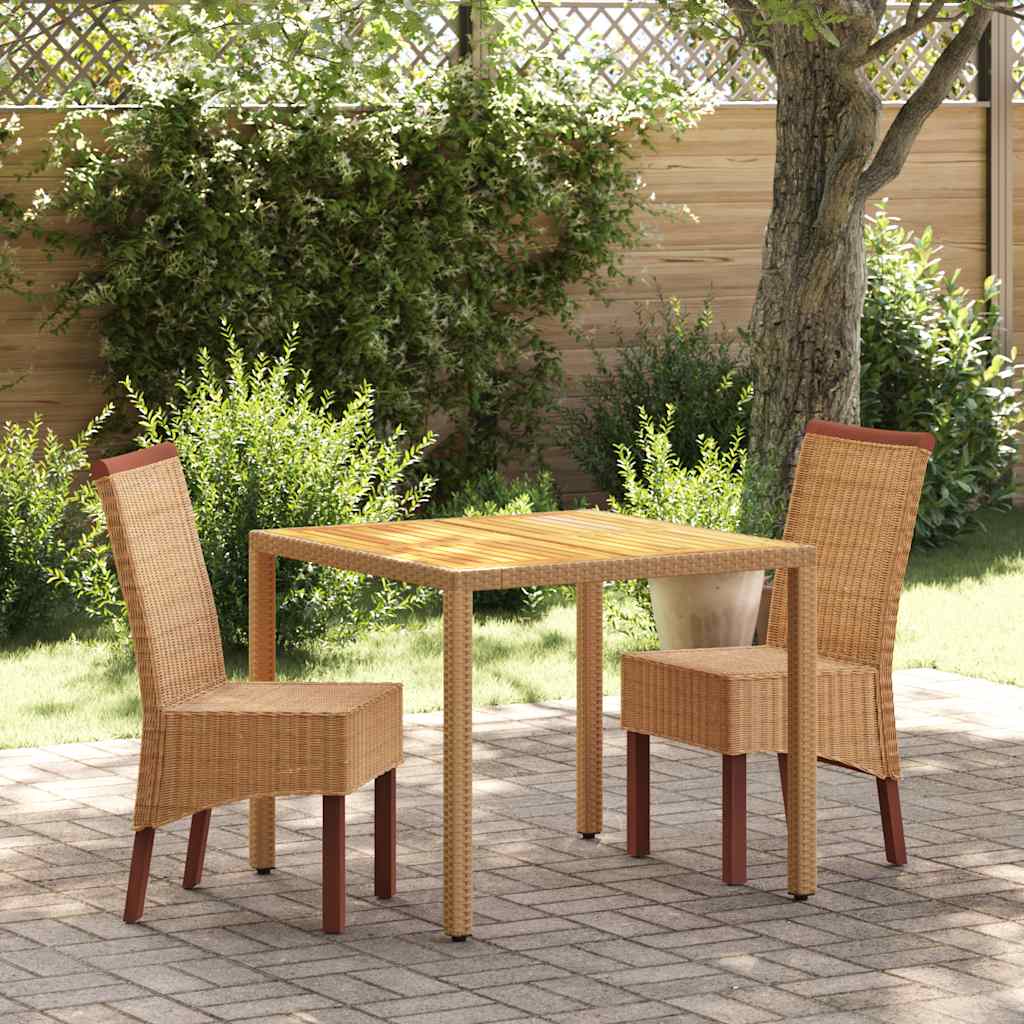 Sedie Da Pranzo 4 Pz Marroni In Rattan Naturale - Image 2