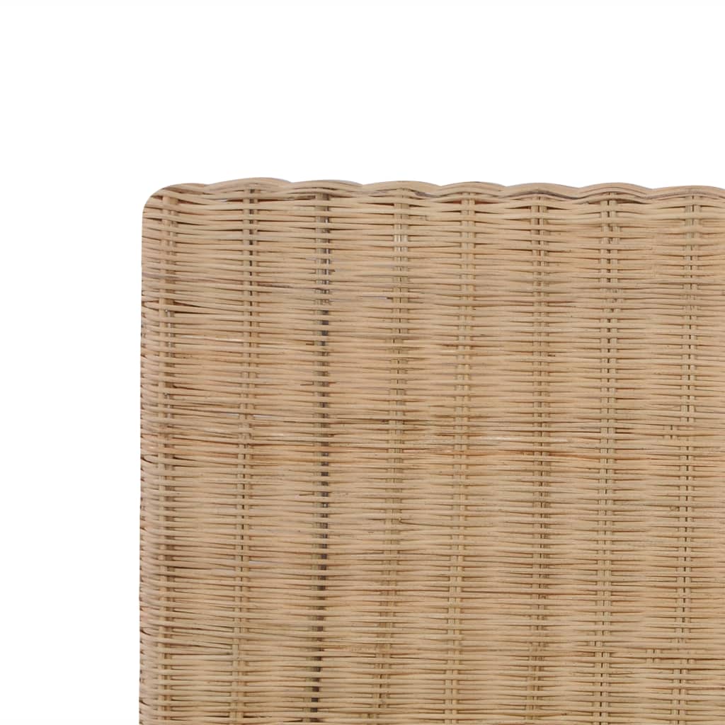 Giroletto Con Testiera Senza Materasso 160x200 Cm Vero Rattan - Image 6