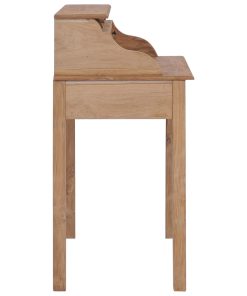 Scrivania 90x50x100 Cm In Legno Massello Di Teak