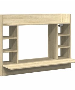 Scrivania A Parete Rovere Sonoma 105x48x75 Cm Legno Multistrato
