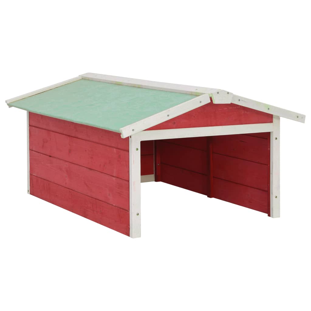 Casetta Per Tosaerba Robotizzato 72x87x50 Cm Rossa Bianca Abete - Image 6
