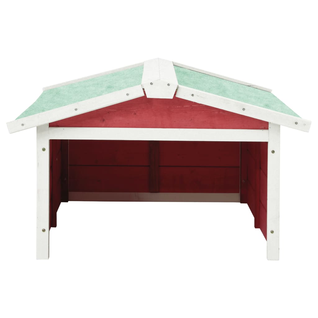 Casetta Per Tosaerba Robotizzato 72x87x50 Cm Rossa Bianca Abete - Image 5