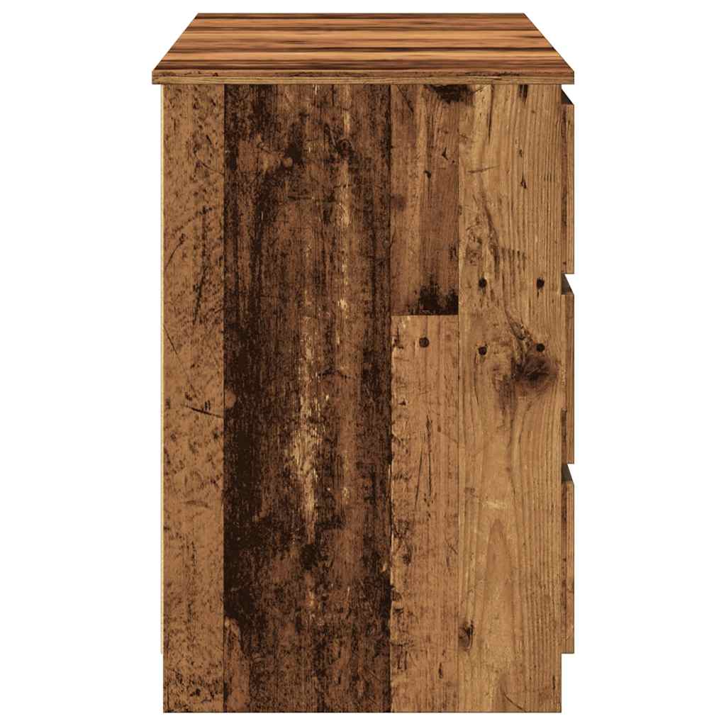 Scrivania Legno Antico 140x50x77 Cm In Legno Multistrato