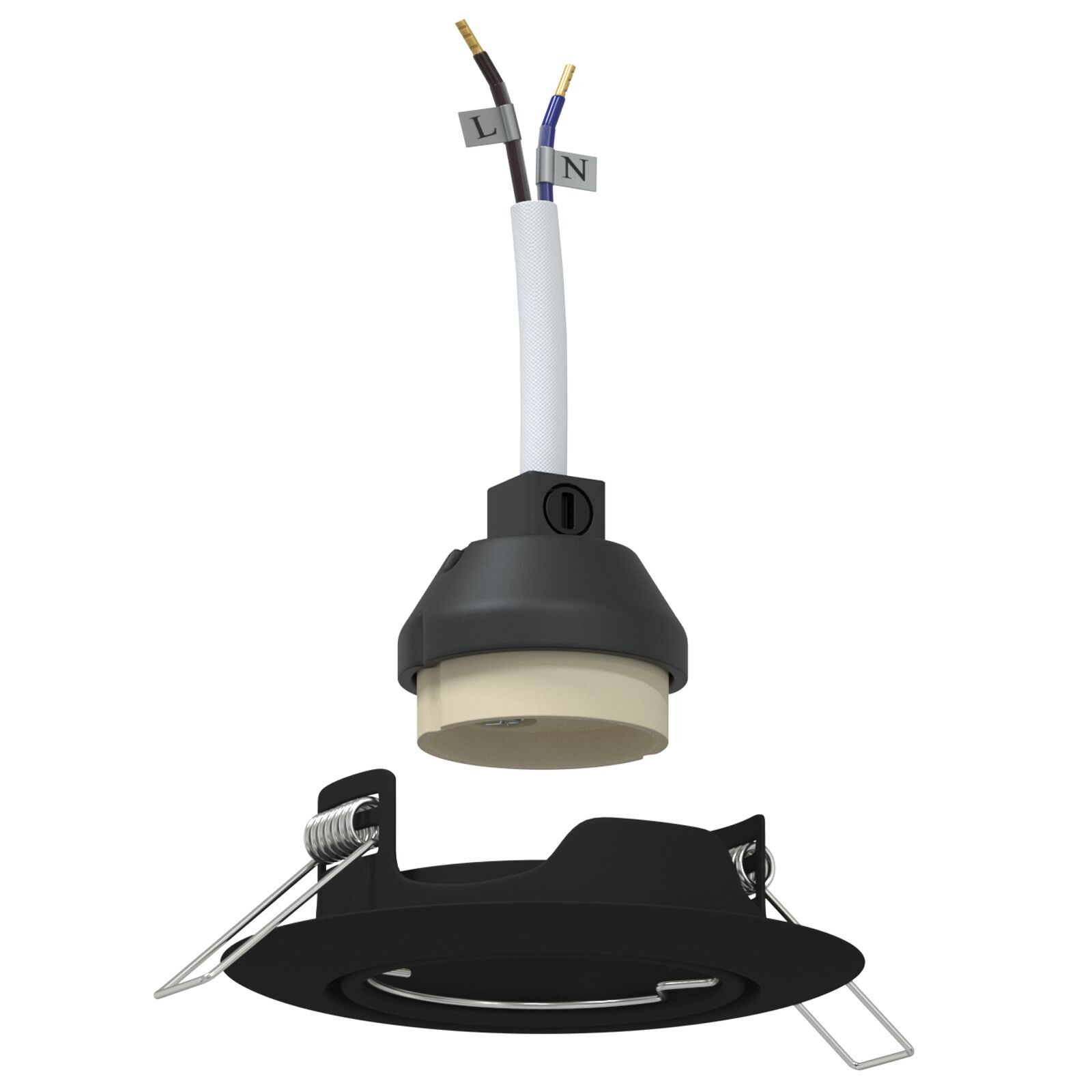 Spotlights Con I Riflettori 6 Pcs Nero 9 X 9 Cm Metallo - Image 2