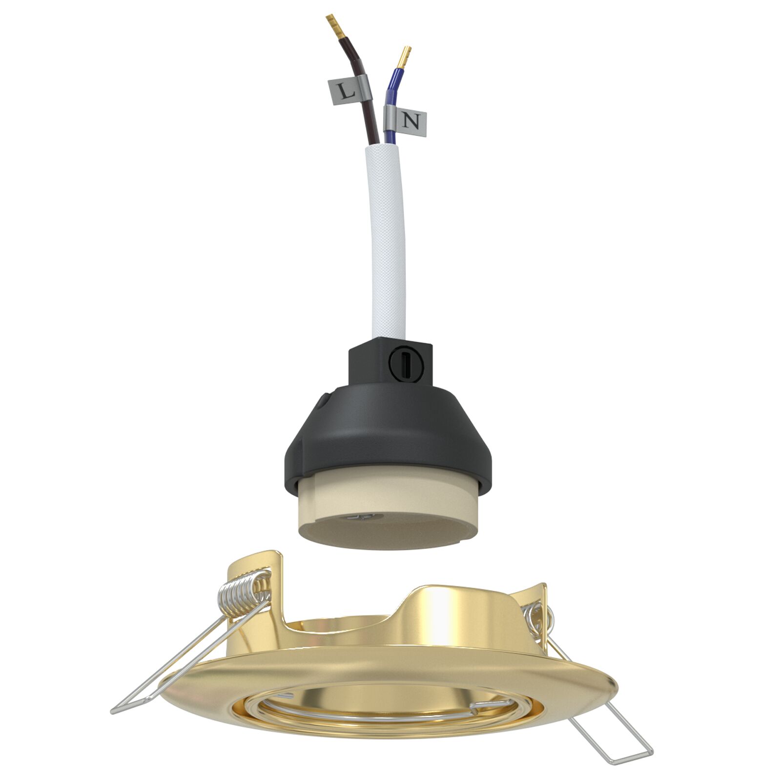 Spotlights Con I Riflettori 6 Pcs Oro 9 X 9 Cm Metallo - Image 4