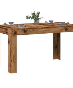 Tavolo Da Pranzo Legno Antico 140x74,5x76 Cm Legno Multistrato