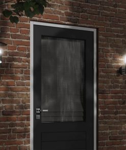 Applique Da Esterno Con Sensore Nera In Acciaio Inossidabile