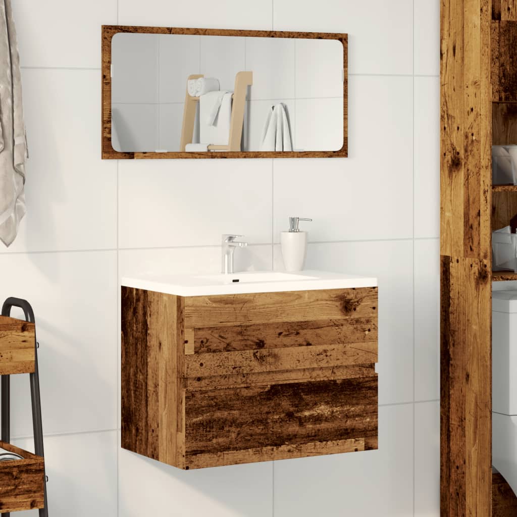 Mobile Da Bagno Legno Antico 60x38,5x45 Cm In Truciolato - Image 6