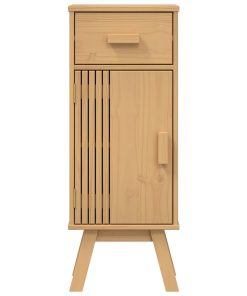 Cabinet Da Bagno 35x30x90 Cm In Legno Massello Di Pino