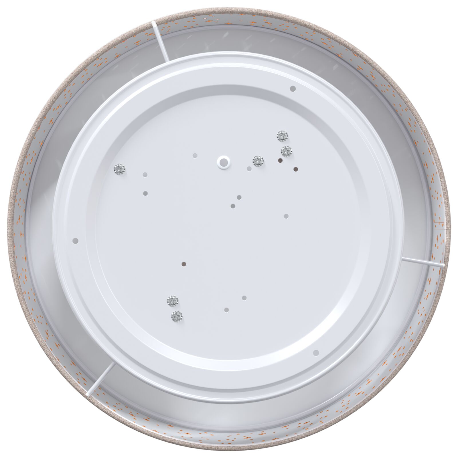 Lampada Da Soffitto Talpa 38 X 13.5 Cm Tessuto