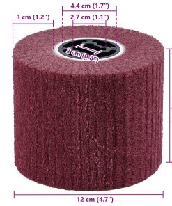 Rulli Abrasivi 3 Pcs Rosso 12 X 12 X 10 Cm Fibra Sintetica