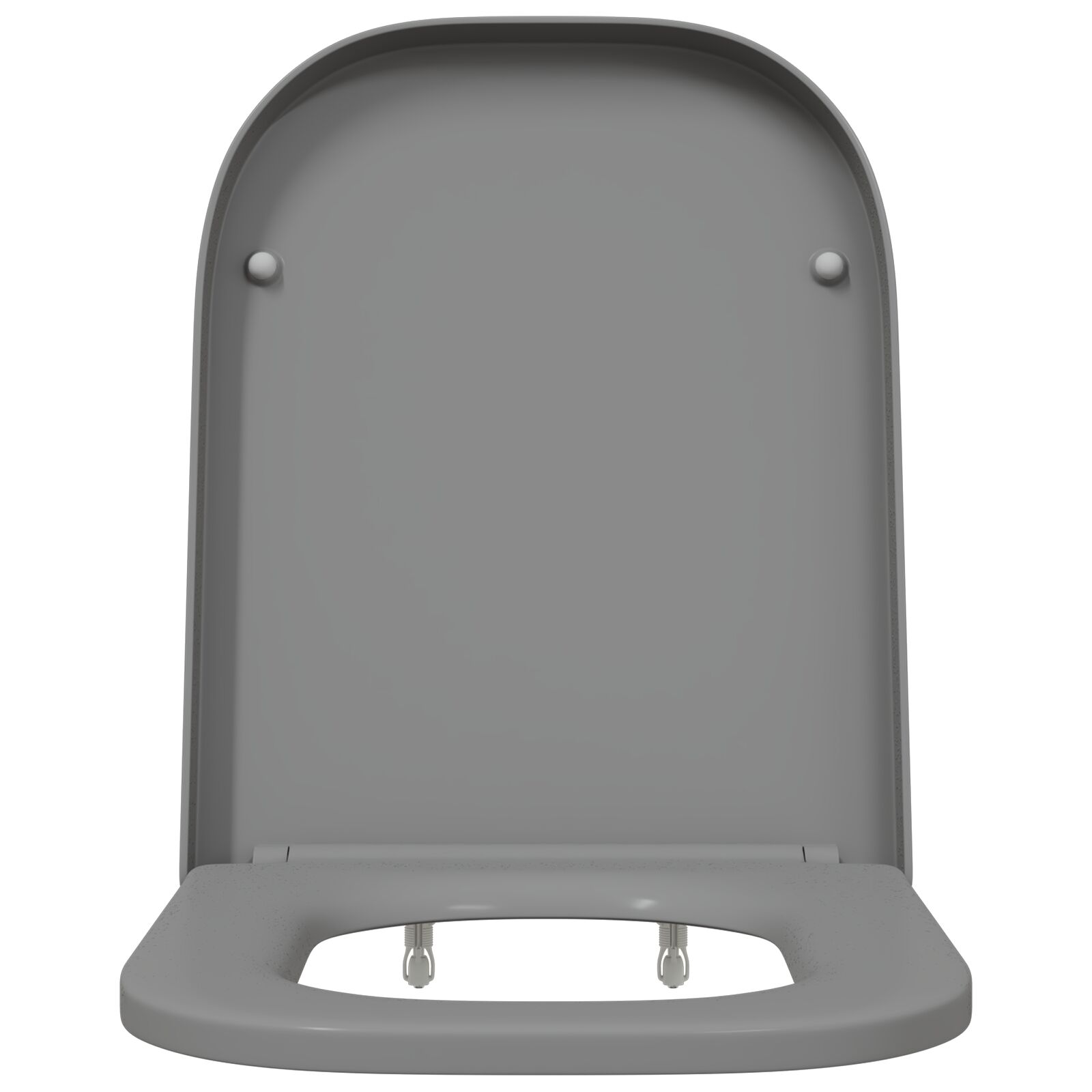 Sedile Del Wc Con Rilascio Rapido Grigio 44.5 X 35 X 3.6 cm - Image 3