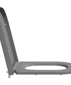 Sedile Del Wc Con Rilascio Rapido Grigio 44.5 X 35 X 3.6 cm
