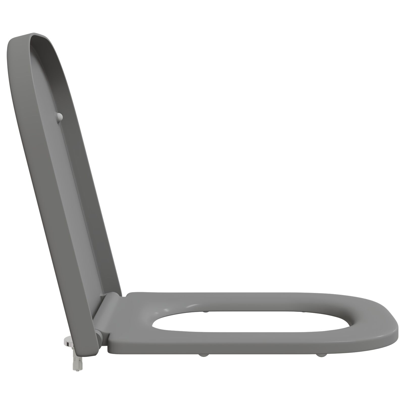 Sedile Del Wc Con Rilascio Rapido Grigio 44.5 X 35 X 3.6 cm