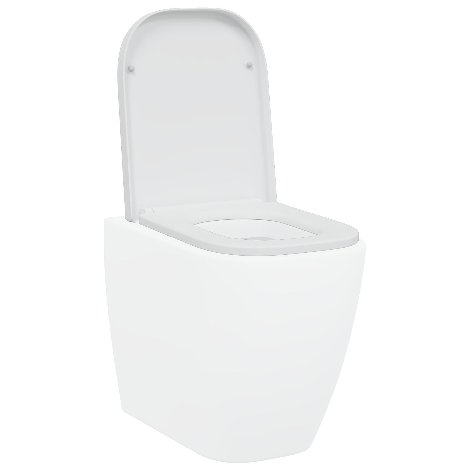 Sedile Del Wc Con Rilascio Rapido Bianco 44.5 X 35 X 3.6 cm - Image 4
